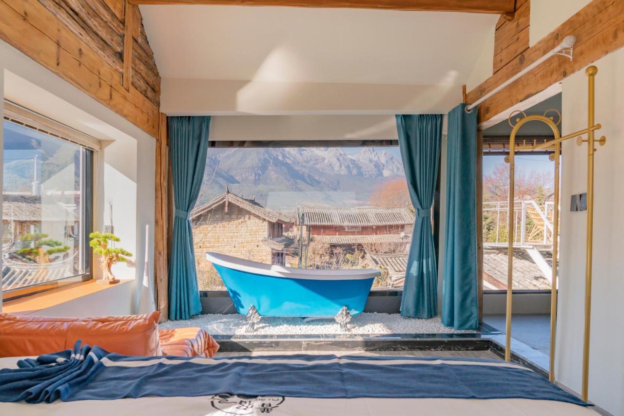 玉龙白沙普宿客栈 Lijiang  Exterior foto